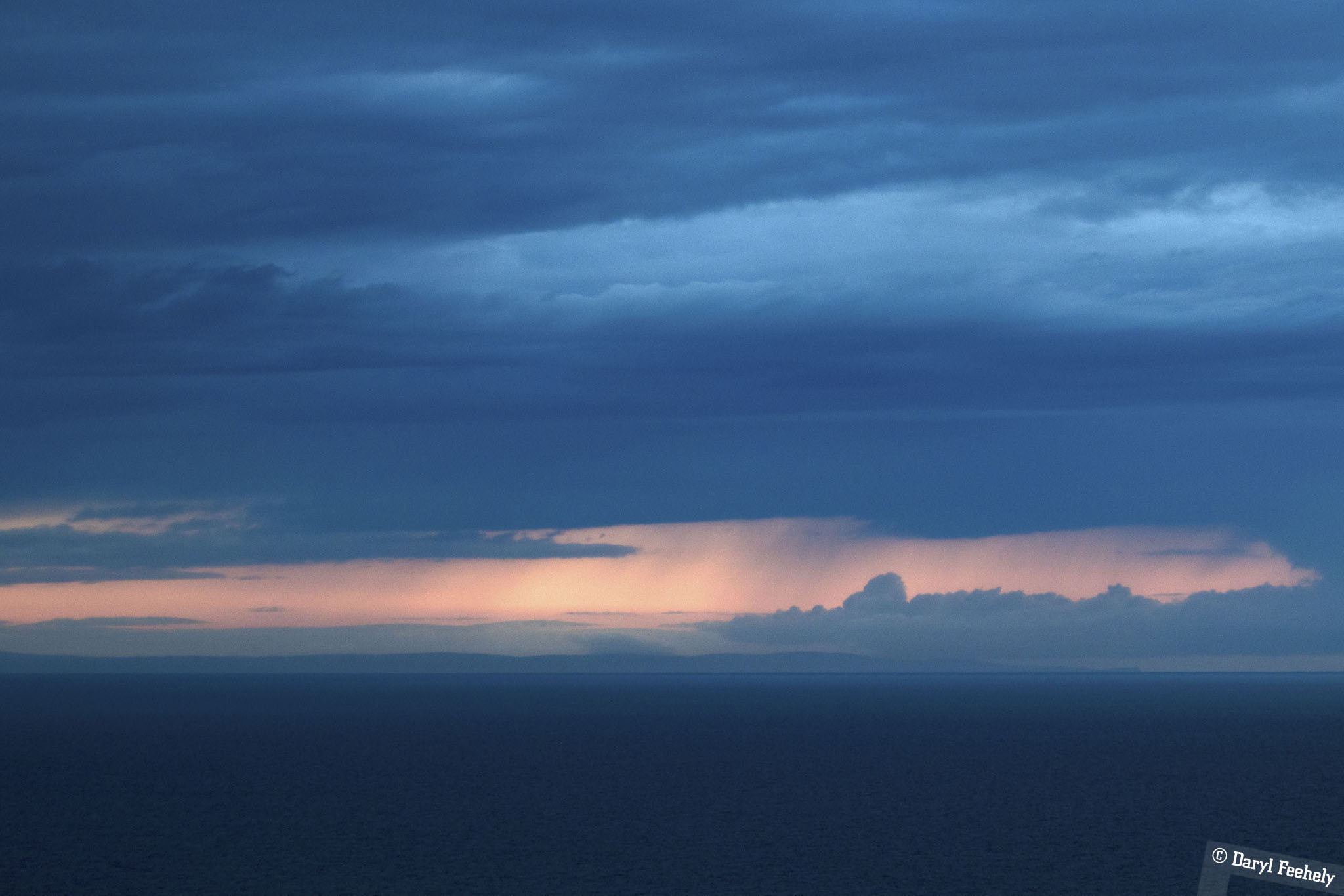 Sunset over the Irish Sea