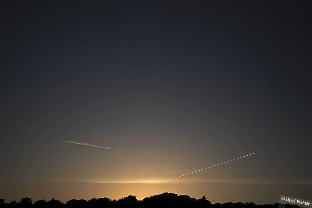Sunset Sky Trails