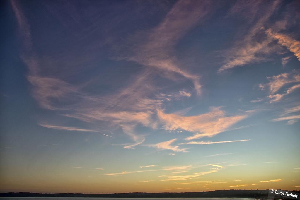 Sunset Clouds Over Swansea Bay